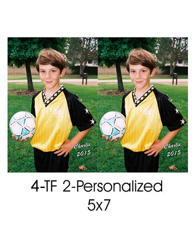 2-5x7 Personalized Photos