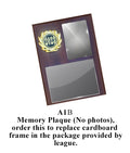 6-A1B Memory Mate Plaque (NO PHOTOS INCLUDED)