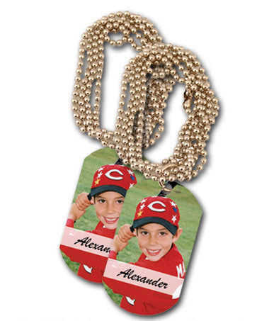 PDT- 2 Personalized Dog Tags with Chain