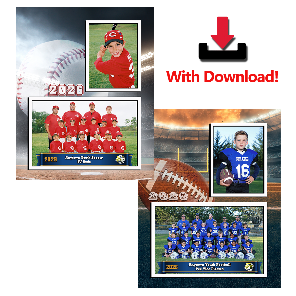DM3 - 8x10 Memory Mate Composite Photo Print and Download